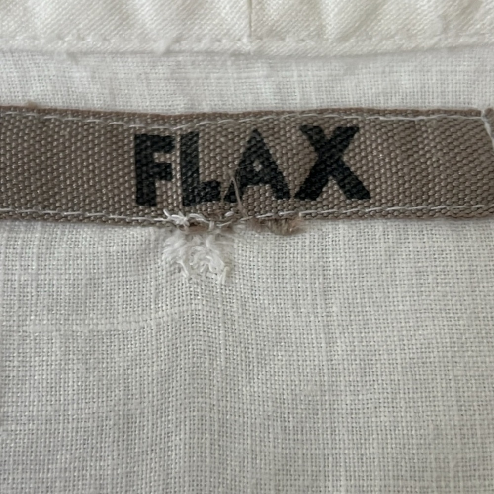 Flax linen v neck pullover top size medium - Picture 9 of 10